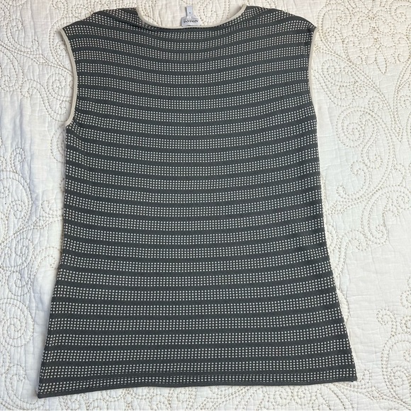 Armani lightweight knit sleeveless stripe top - Picture 8 of 9